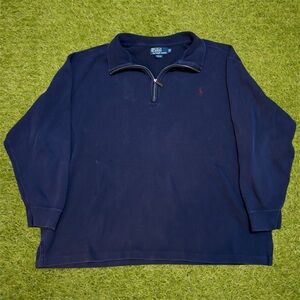 Ralph Lauren navy blue quarter zip sweatshirt Size 2XB